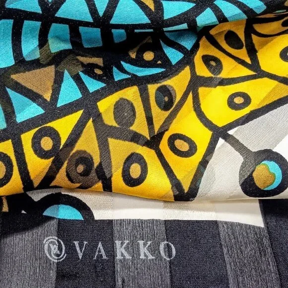 RARE Vintage Jale Yılmabaşar Ertugan Ltd Edition Vakko Silk Scarf
